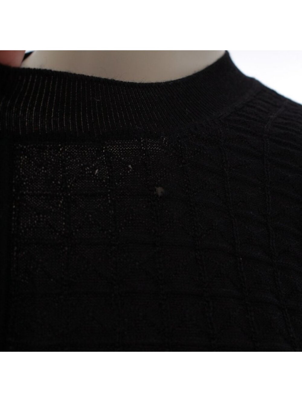 Hermes Cashmere Series Button Cardigan Top Black 38 - Picture 8 of 10